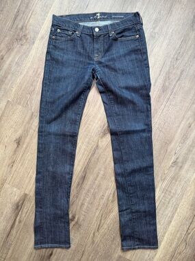 7 For All Mankind Dark Denim Roxanne Jeans - Size 29 P179080U-08OU